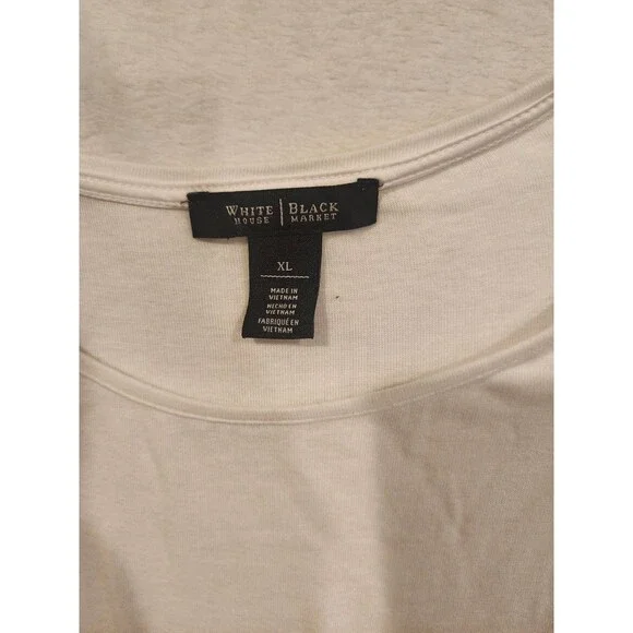 White House Black Market Shirt Womens Long Sleeve Lightweight Stretch Rayon - Picture 2 of 6